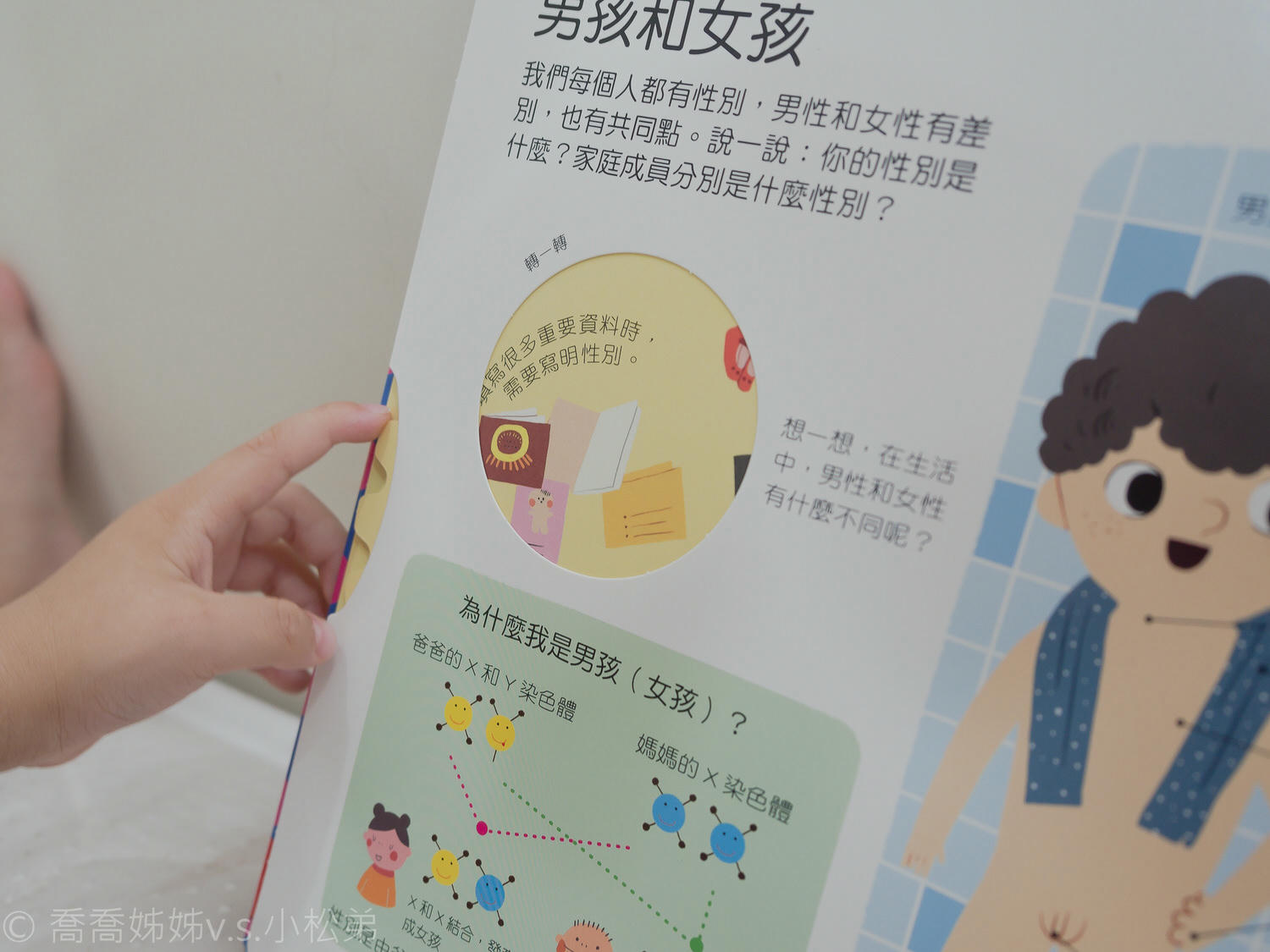 【親子共讀】《性別常識》、《安全常識》、《禮儀常識》、《幼兒園秘密》互動遊戲書。 - 第3張圖 性別童書繪本