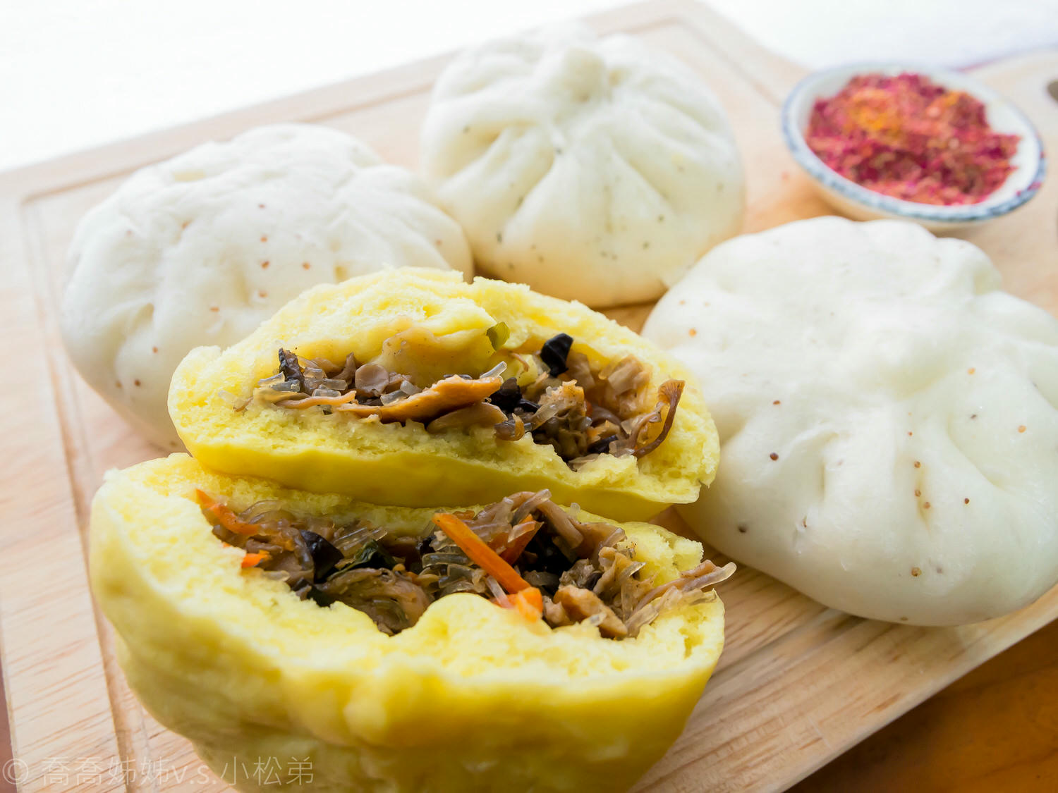 【好食分享】Good Mall 素食鮮蔬包。紅藜/過貓/薑黃口味。營養蔬食健康滿分。宅配素食包子推薦。全素可食 - 第3張圖