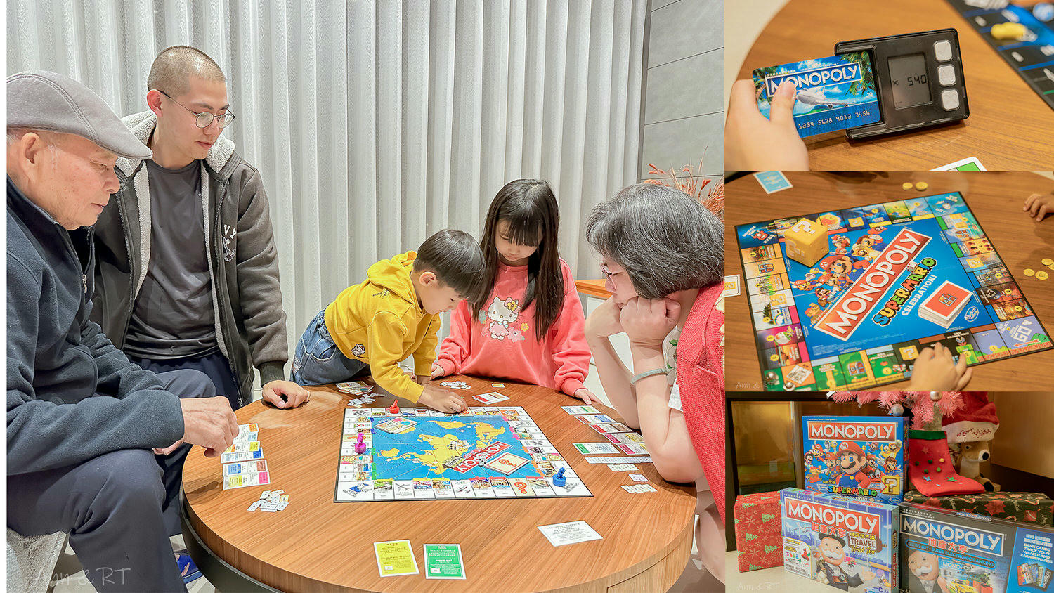 桌遊分享】過年就玩這個！3款好玩的MONOPOLY地產大亨推薦。環遊世界/超級電子銀行/超級瑪利歐紀念版本開箱比較– Ann媽&RT爸的旅行生活日誌