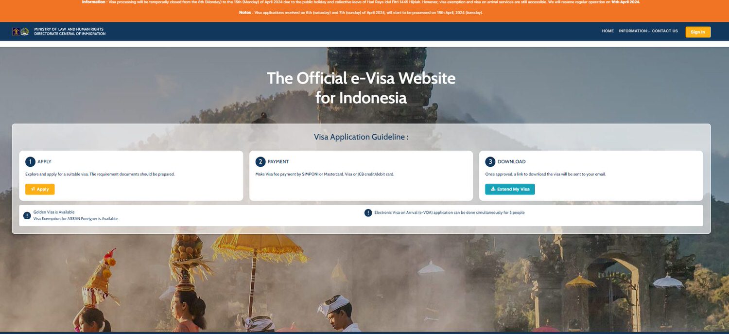 印尼電子落地簽證申請中文教學/費用。峇里島觀光稅線上申請付款教學。